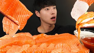 연어 한입 먹방 모음집🐟 땅규 통연어 먹방 SALMON MUKBANG サーモン лосось ASMR EATING SOUNDS [upl. by Robb512]