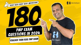 PMP Exam 2024  180 Scenario Based Questions and Answers Like Actual PMP Exam FREE MOCK TEST [upl. by Dall]