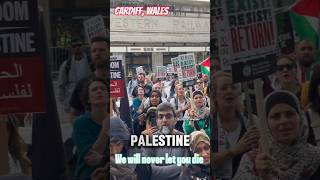 We will never let you die🇵🇸NAKBA DAY🇵🇸🪧🇵🇸Protesters demand justice cardiff [upl. by Assirk]