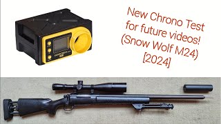 Airsoft Snow Wolf M24 Chrono Test with 020g BB 2024 [upl. by Nayllij742]