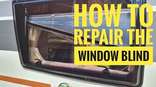 How to repair the window blinds in an Elddis Caravan [upl. by Ihsar324]