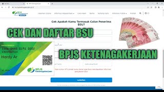 Cara Daftar BSU BPJS Ketenagakerjaan 2022 Via Online [upl. by Rizzi164]