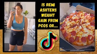 Freelee reacts to MissRemiAshtens weight gain on TikTok from PCOS or 23 [upl. by Nuoras]