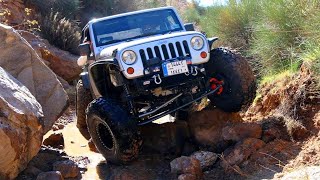 Jeep Wrangler Rubicon 392 crawling a challenging Rock Trail [upl. by Neelyad280]