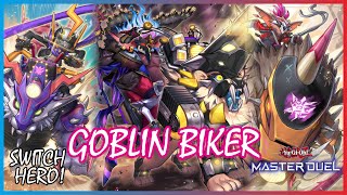 GOBLIN BIKER COMBO RANKED GAMEPLAY POST OUTLAWS FROM THE INFERNO YuGiOh Master Duel goblinbiker [upl. by Melborn]