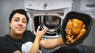 JE CUISINE AVEC MON SÈCHE LINGE  ça tourne mal [upl. by Safir]