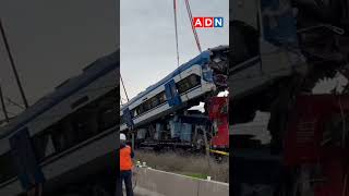 Choque de trenes en San Bernardo [upl. by Shiller]