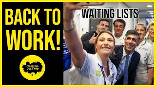 Sunak Wants Us Back To Work But How Is That Possible With Long NHS Waiting List Times [upl. by Ibbed917]