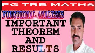 PG TRB MATHS  FUNCTIONAL ANALYSIS [upl. by Aselehc853]