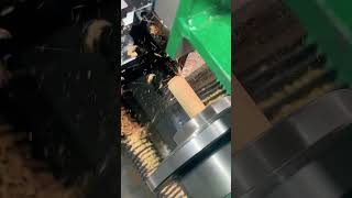 Threaded broom handle quotwoodworking machinery quotCNC machiningquot broom handle cncprocessing [upl. by Opaline423]