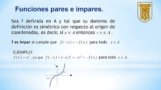 15 funciones pares e impares [upl. by Ellissa]