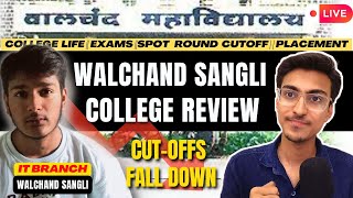 🚨 Seat Increase  SPOT Cutoff 📉 WALCHAND SANGLI TOP COLLEGE  MHT CET 2024 CAP Round Counselling [upl. by Henghold54]