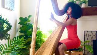 Madison Calley Harp Cover Redbone Melody by Childish Gambino [upl. by Gnol]