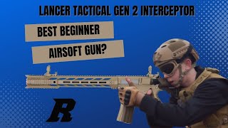 Best Beginner Airsoft Gun Lancer Tactical Gen 2 Interceptor Review [upl. by Luthanen]