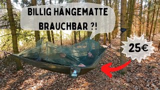 Billig Hängematte Im Test  Aufbau  Covacure  Outdoor  Bushcraft  BUSHCRAFTBAYERN [upl. by Eimilb]