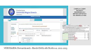 VIDEO GUIDA DOMANDA BORSA DI STUDIO ANNI SUCCESSIVI  BANDO DSU 20222023 [upl. by Gautea404]