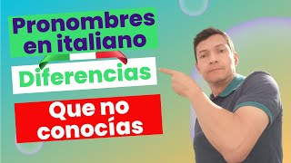 Los pronombres en italiano personales directos e indirectos [upl. by Anoirb]