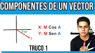 Como Descomponer Un Vector TRUCO 1 [upl. by Enalb]