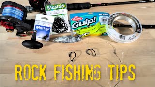 Rock Fishing Tips  What Gear and Tackle To Bring [upl. by Ahsata358]