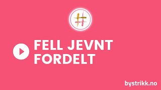 Fell jevnt fordelt [upl. by Aleit]