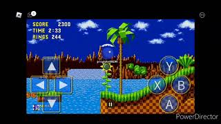 Green hill Zone Remastered Classic Sonic Simulator Test Server Roblox Game [upl. by Eirolav]