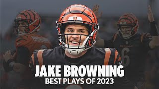 Jake Browning Top Plays of the 2023 Regular Season [upl. by Aziram]