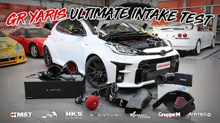 GR Yaris ULTIMATE Intake Test  Eventuri GruppeM Sprint Filter HKS MST Performance Airtec ITG [upl. by Norted916]