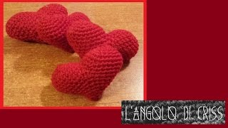 Tutorial cuore alluncinetto amigurumi quotSpeciale San Valentinoquot  uncinetto facile passo a passo [upl. by Zarihs569]