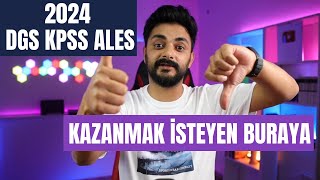 2024 DGS KPSS ALES SINAVLARINI KAZANMAK İSTEYENLER BURAYA [upl. by Oedama]