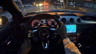 2023 Ford Mustang GT  POV Night Drive [upl. by Etnomal]