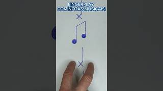 POP ROCK COM FINGERPLAY JOGO DE DEDOS COM NOTAS MUSICAIS MUSICALIZAÇÃO DIVERTIDA [upl. by Airetas]