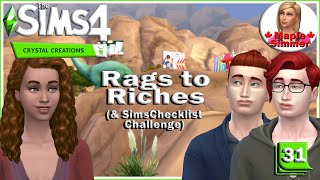 Enemy Pt 31 Crystal Creations Rags to Riches amp Sims Checklist Challenge Sims 4 [upl. by Griggs]