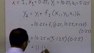 Chapter 0805 Lesson Higher Order and Coupled ODEs Eulers Method Example Part 2 of 2 [upl. by Zetrom]