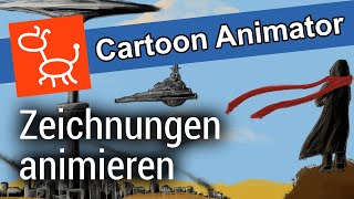 Cartoon Animator 4 Tutorial  Zeichnungen animieren und als Video exportieren [upl. by Eadahc]