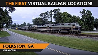 Folkston Georgia USA  Virtual Railfan LIVE [upl. by Janene]