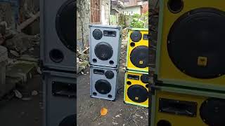 Kevler speaker d12 sound check home DIY set up 3 way videoke [upl. by Hares]