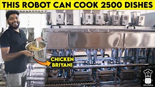 சைவ அசைவ உணவுகளை செய்து அசத்தும் ரோபோ 🤖  Robochef Robotic kitchen [upl. by Alleras]