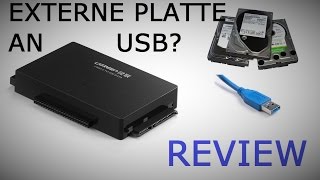 Interne Festplatten extern anschließen UGREEN USB 30 auf Sata  IDE Adapter REVIEW Deutsch [upl. by Eob404]