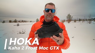 Hoka Kaha 2 Frost Moc GTX Review  Insulated Slip On Shoes [upl. by Mia891]