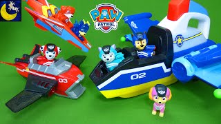 Paw Patrol Jet to the Rescue Mini Surprise Toys Vehicles Chase and Skye Marshall Toy Videos for Kids [upl. by Cristen762]