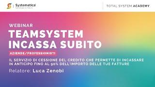 Webinar  TeamSystem Digital Finance  Incassa Subito  Systematica [upl. by Rebmeced]