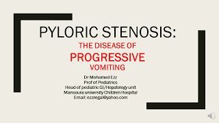 Vomiting in children case scenario 1 pyloric stenosis [upl. by Eimam495]