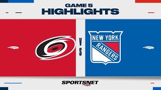 NHL Game 5 Highlights  Hurricanes vs Rangers  May 13 2024 [upl. by Hallee]