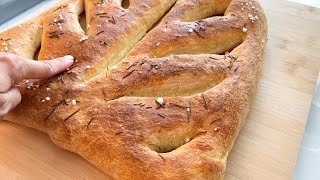 How to Make Fougasse  French Flat Bread Recipe [upl. by Malia]