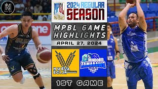 MPBL HIGHLIGHTS NUEVA ECIJA RICE VANGUARDS VS MINDORO TAMARAWS APRIL 27 2024 [upl. by Hannibal461]