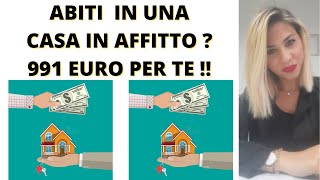 730  DETRAZIONE CASA IN AFFITTO  991 EURO PER TE [upl. by Garry]