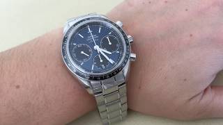 Omega Speedmaster Racing Chronograph Blue Dial 32630405003001 [upl. by Acnayb]