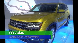 VW Atlas Garage Door Programming [upl. by Natica]