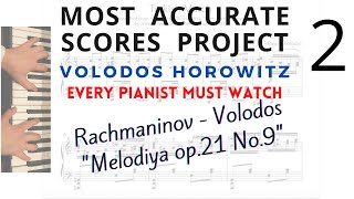 RachmaninovVolodos Melodiya op21 No9 Download most accurate score of this piano transcription [upl. by Mercuri]