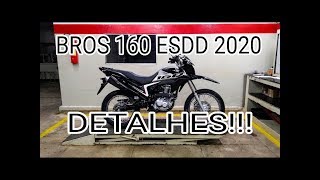 BROS 160 ESDD 2020 PRETA DETALHES [upl. by Samaj617]